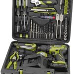EXTOL CRAFT vŕtací skrutkovač aku, BRUSHLESS, 12 V Li-Ion s náradím, súprava 46 ks, 422801