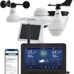 Vevor WiFi meteostanica 7 v 1 TFT displej, senzor rýchlosti/smeru vetra a dažďa s UV