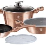 BERLINGERHAUS Sada riadu s mramorovým povrchom 6 ks Rosegold Metallic Line