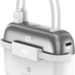 Choetech Mini Bag Digital 10000 mAh PD30W Power Bankwith Type-c+L cable Out for Ipad/iphone white