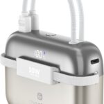 Choetech Mini Bag Digital 10000 mAh PD30W Power Bankwith Type-c+L cable Out for Ipad/iphone – light