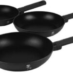 BerlingerHaus Matte Black Collection Sada panvíc 3 ks s titánovým povrchom