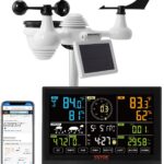 Vevor WiFi meteostanica 7 v 1 VA displej, senzor rýchlosti/smeru vetra a dažďa s UV